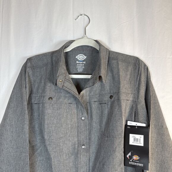 Dickies Women’s Long‑Sleeve Temp‑IQ® Cooling Utility Shirt, Gray Small NWT - Picture 2 of 16